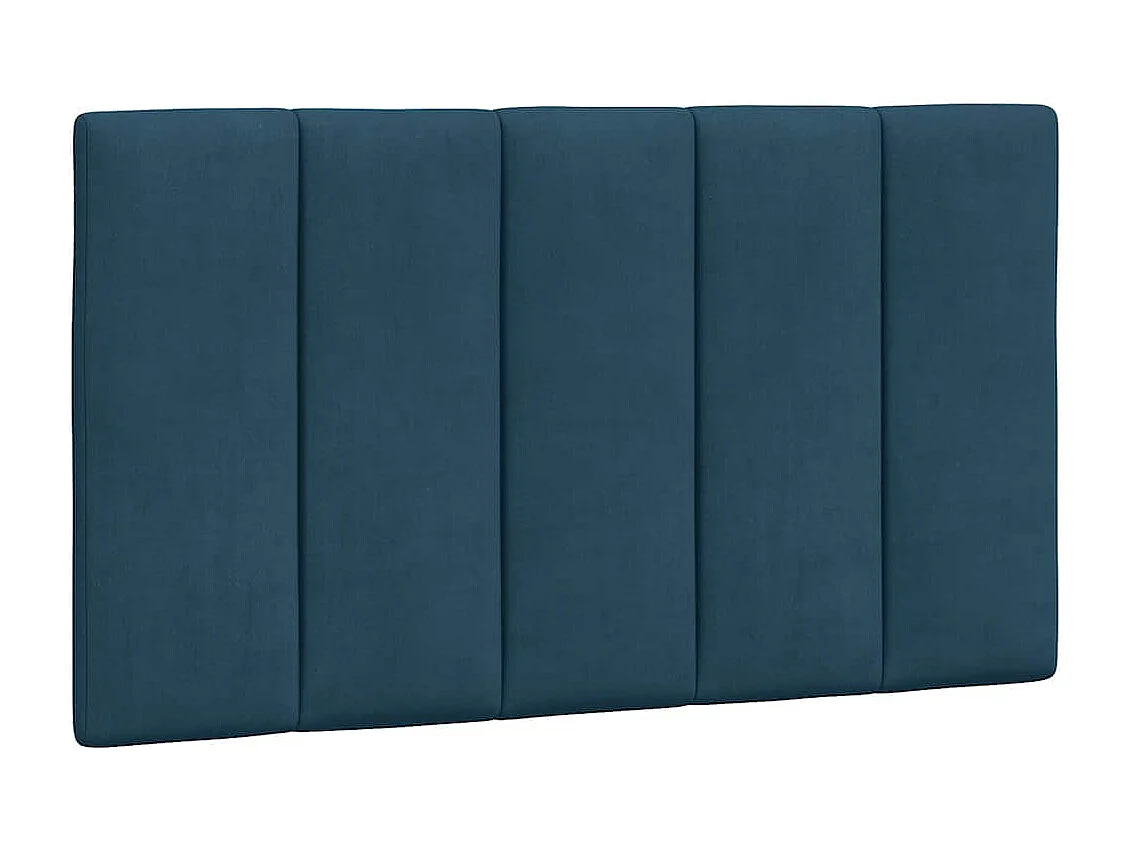 Lit avec matelas Hanko bleu 80x200 cm velours