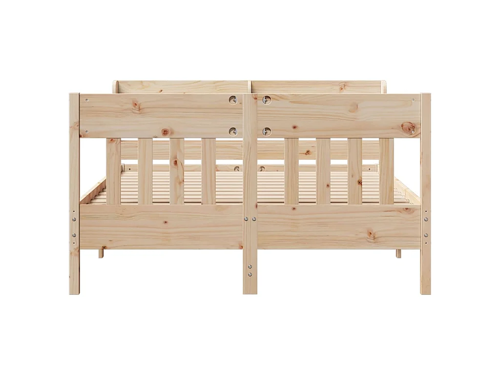 Cama sem colchão 135x190 cm madeira de pinho maciça