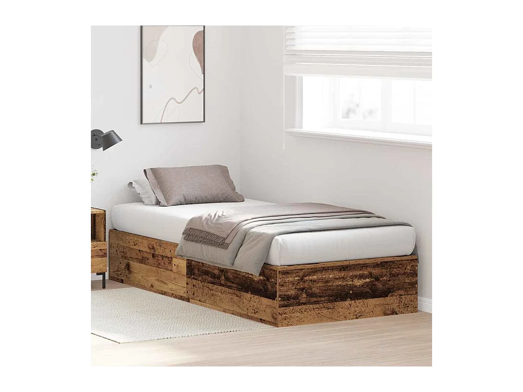 Cadre de lit Bois ancien 80 x 200 cm Bois d'ingénierie