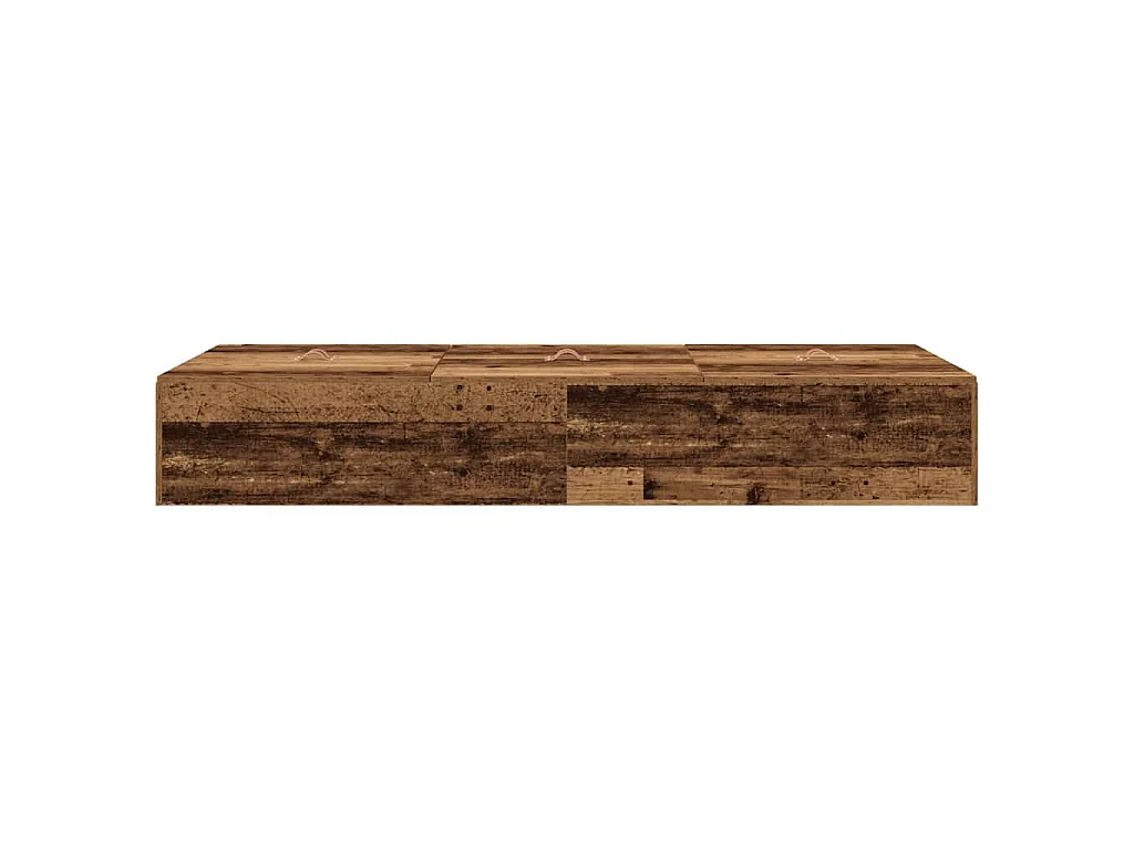 Cadre de lit avec rangement Bois Ancien 80 x 200 cm