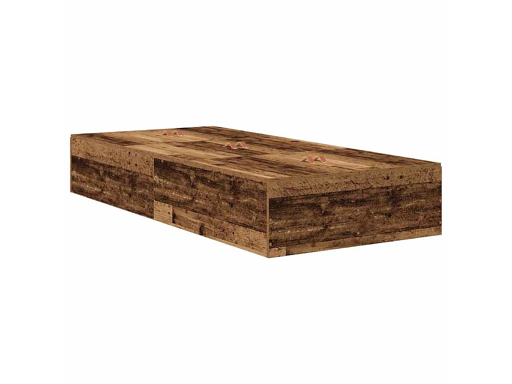 Cadre de lit avec rangement Bois Ancien 80 x 200 cm