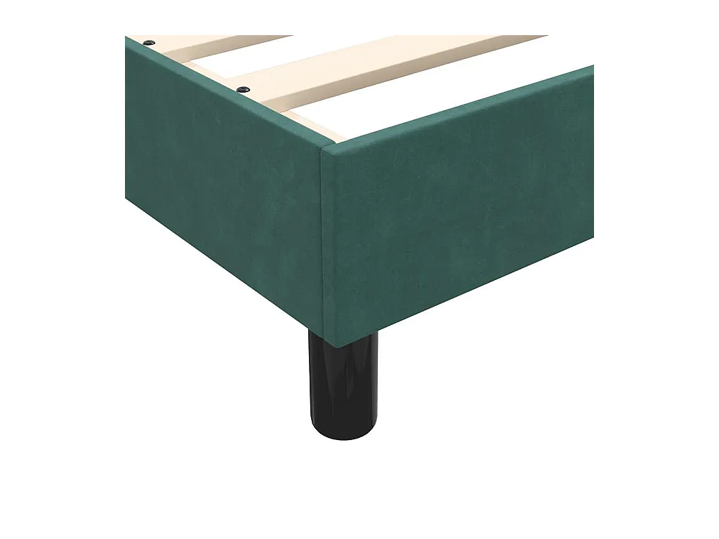Boxspring met matras fluweel donkergroen 80x220 cm