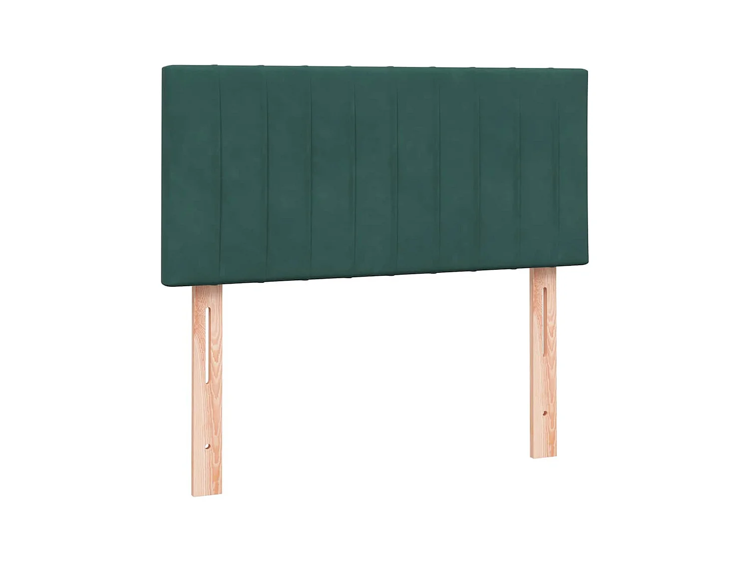 Sommier à lattes de lit et matelas vert foncé 80x220 cm velours