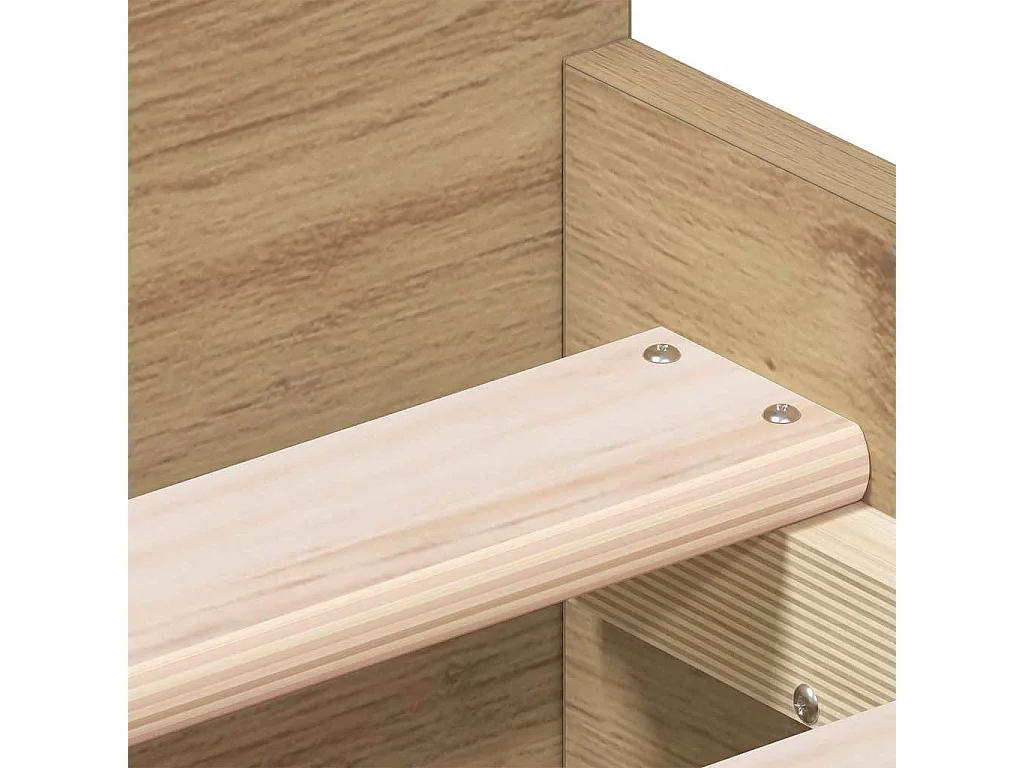 Estructura de cama con cajón Roble artesanal 193 x 78 x 50 cm