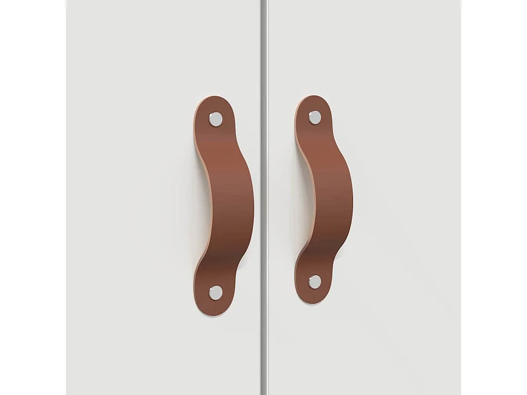 Cadre de lit avec stockage Blanc 135 x 190 cm Bois d'ingénierie