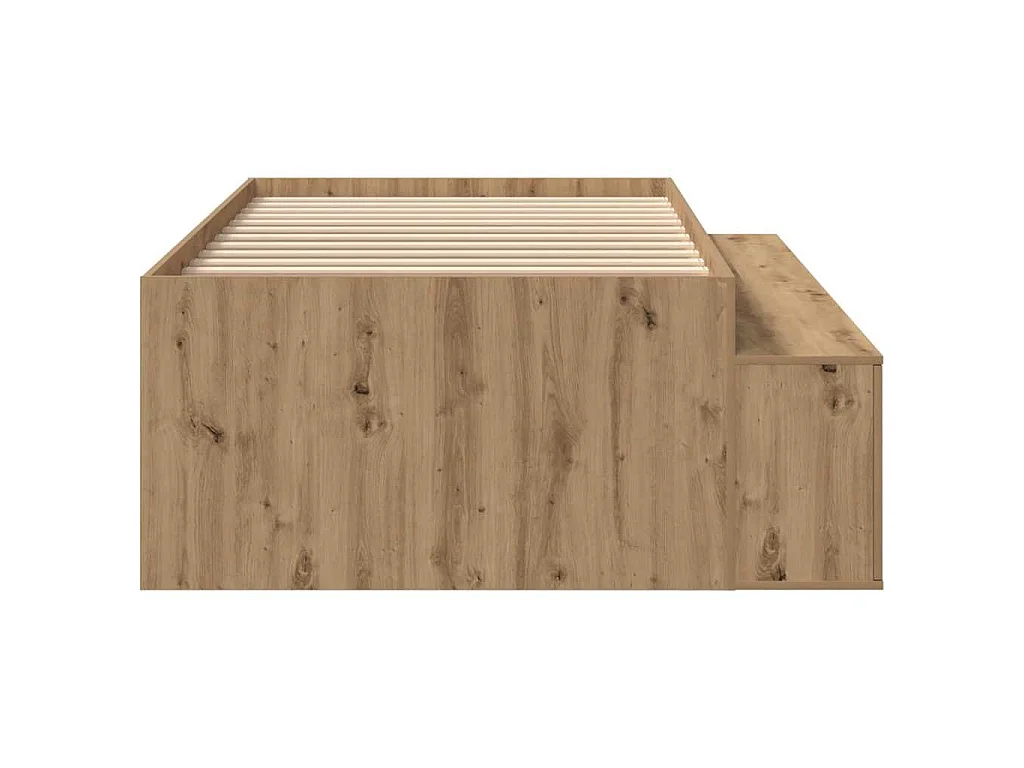 Cadre de lit Chêne artisanal 80 x 200 cm Bois d'ingénierie