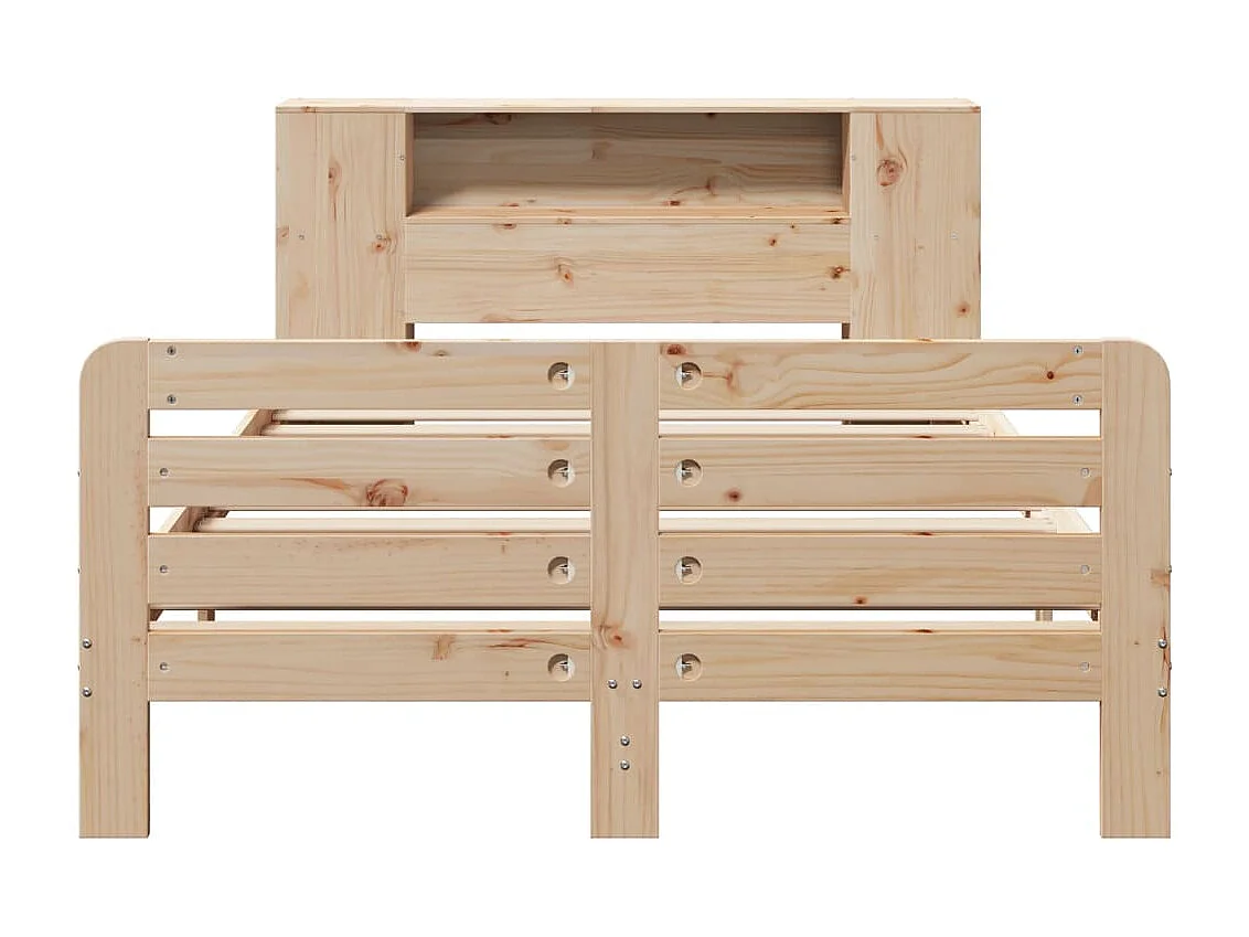 Cadre de lit sans matelas 135x190 cm bois de pin massif