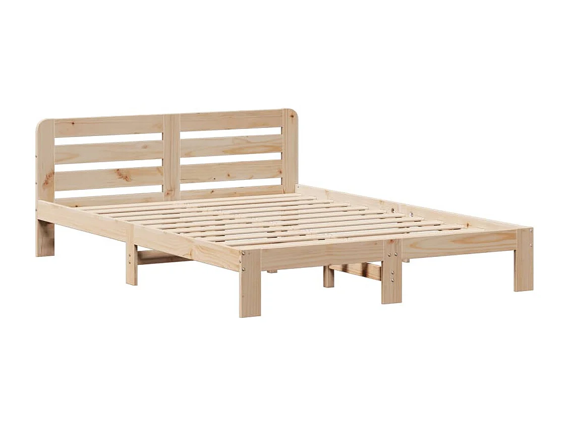 Cama sem colchão 135x190 cm madeira de pinho maciça