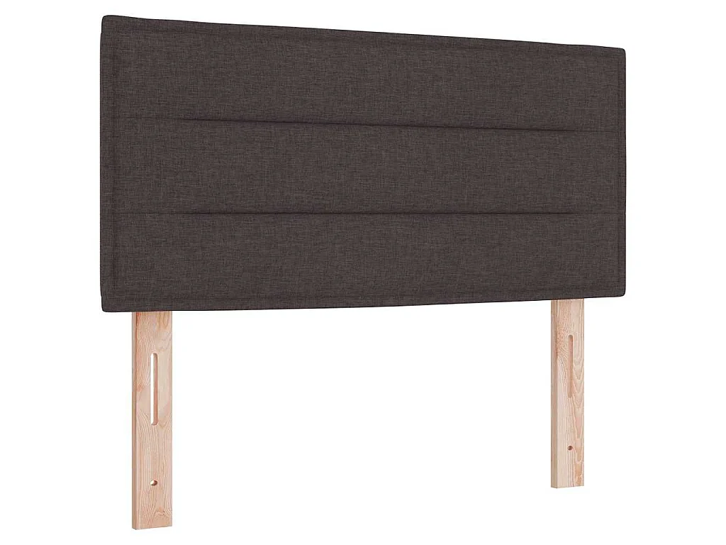 Boxspring bed met hoofdeinde Donkerbruin 80 x 200 cm Stof