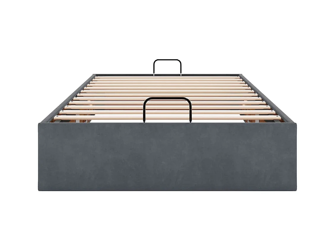 Struttura Letto Pouf Senza Materasso 80x200 cm Velluto