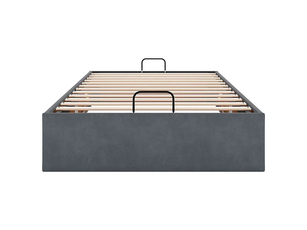 Bedframe zonder matras 80x200 cm fluweel donkergrijs