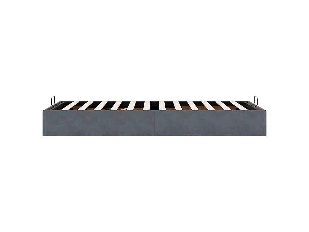 Bedframe zonder matras 80x200 cm fluweel donkergrijs