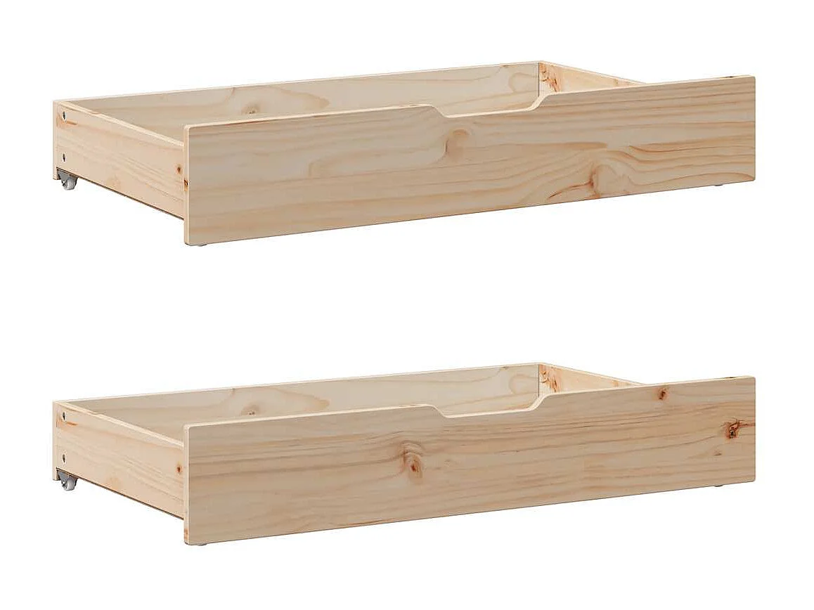 Cadre de lit sans matelas 75x190 cm bois de pin massif