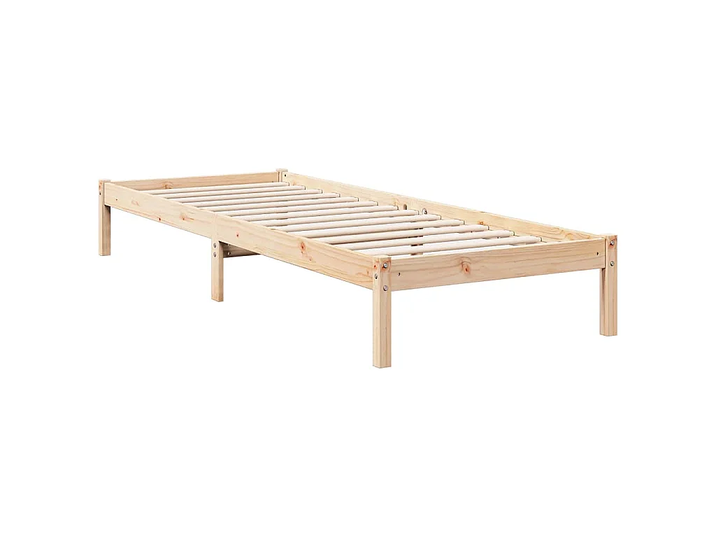 Bedframe extra lang zonder matras massief grenenhout 80x220 cm