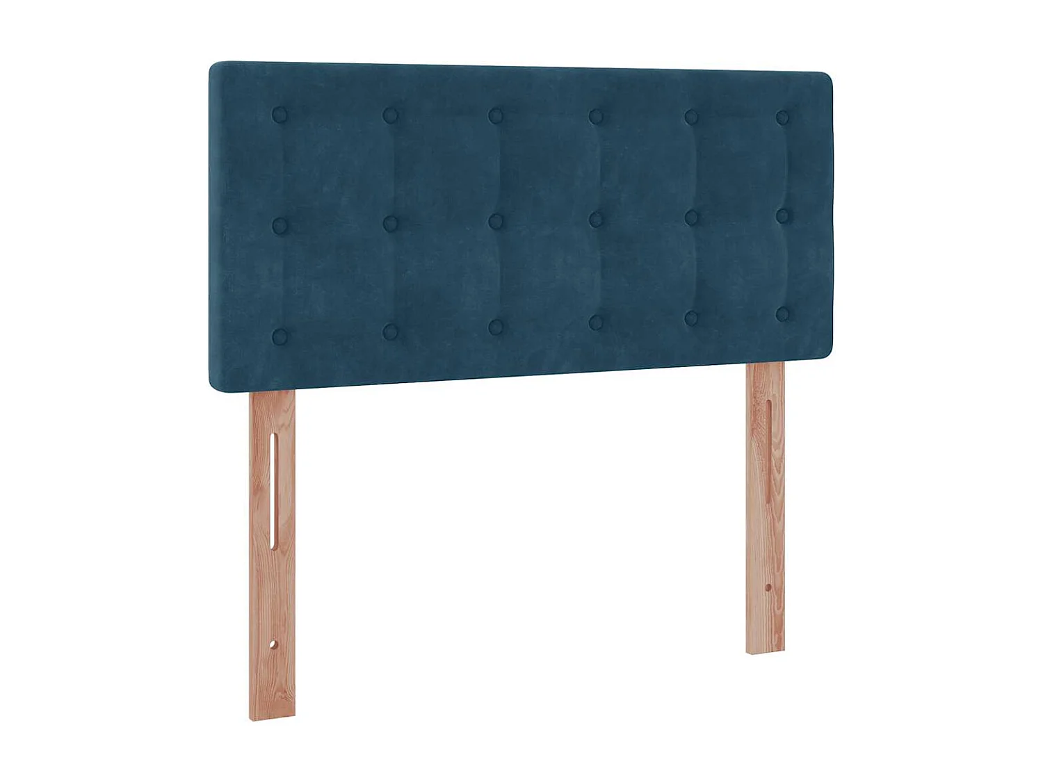 Bed poef met matras en LED's 80x200 cm fluweel donkerblauw