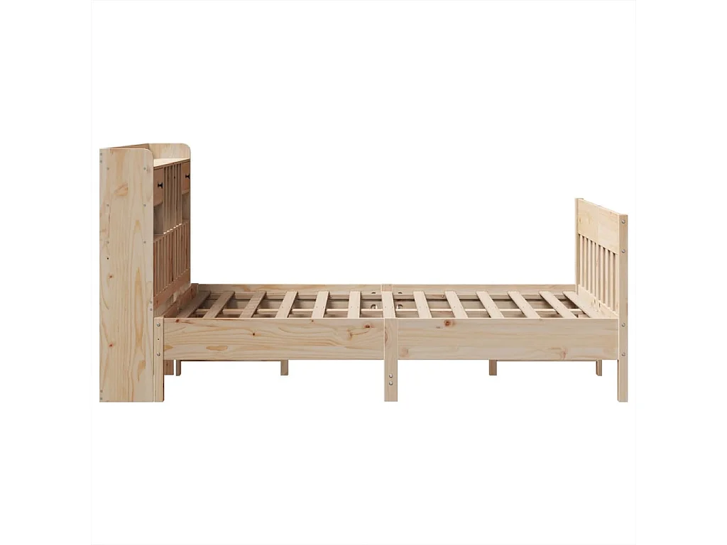 Cadre de lit sans matelas 135x190 cm bois de pin massif