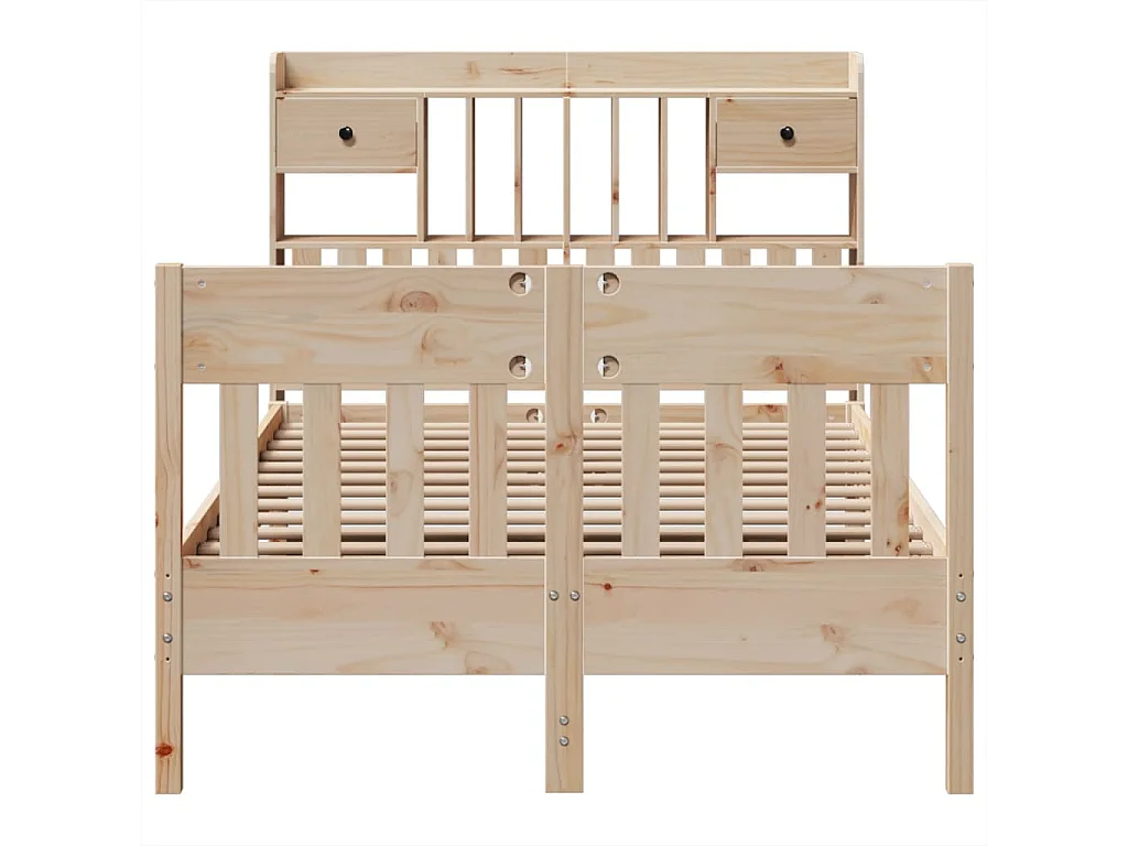 Bedframe zonder matras massief grenenhout 135x190 cm