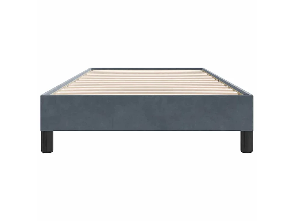 Sommier à lattes de lit sans matelas gris foncé 80x210 cm