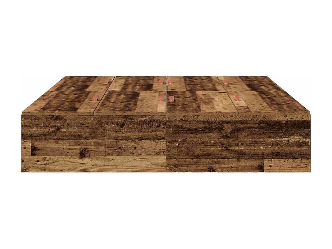 Cadre de lit Bois ancien 135 x 190 cm Bois d'ingénierie