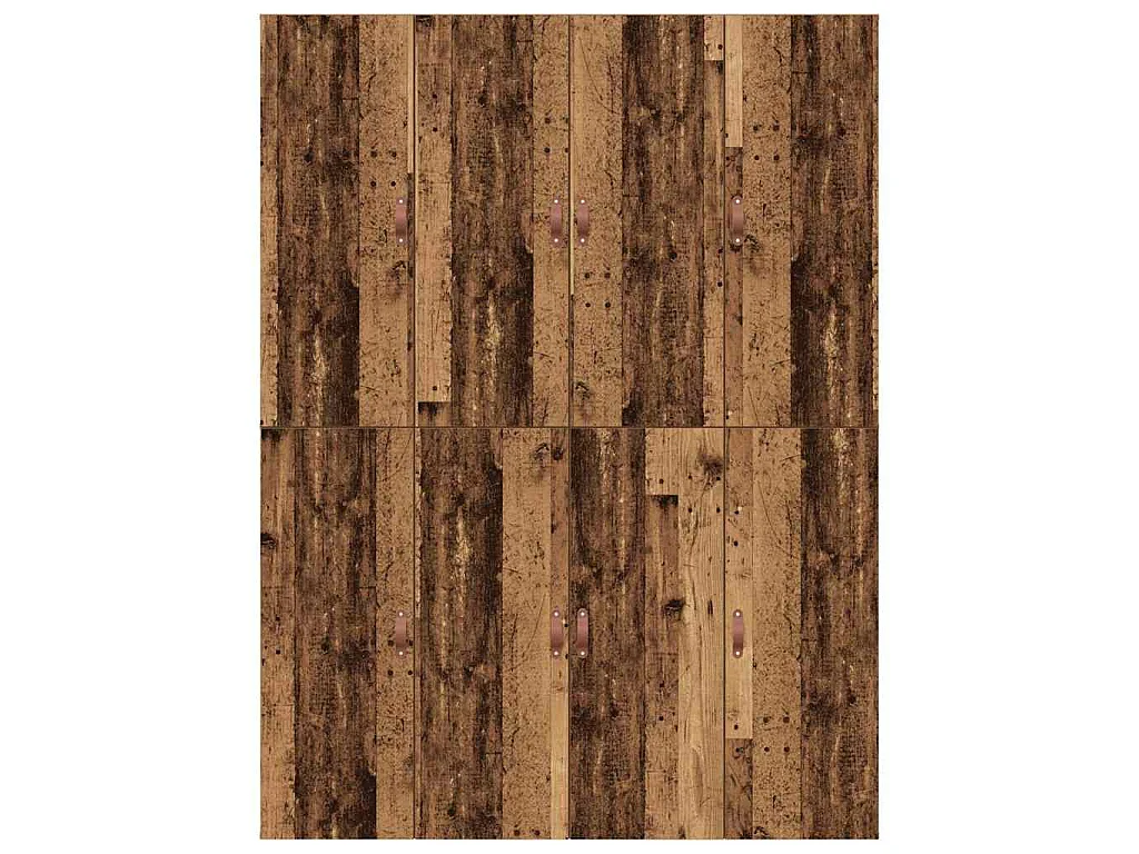 Opbergbedframe met opslag Oud Hout 135 x 190 cm Bewerkt hout