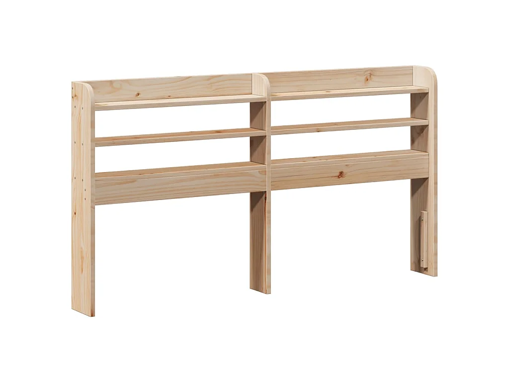 Estrutura cama c/ cabeceira 135x190 cm pinho maciço