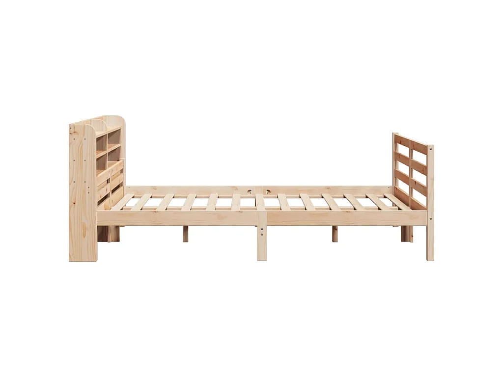 Estrutura cama c/ cabeceira 135x190 cm pinho maciço