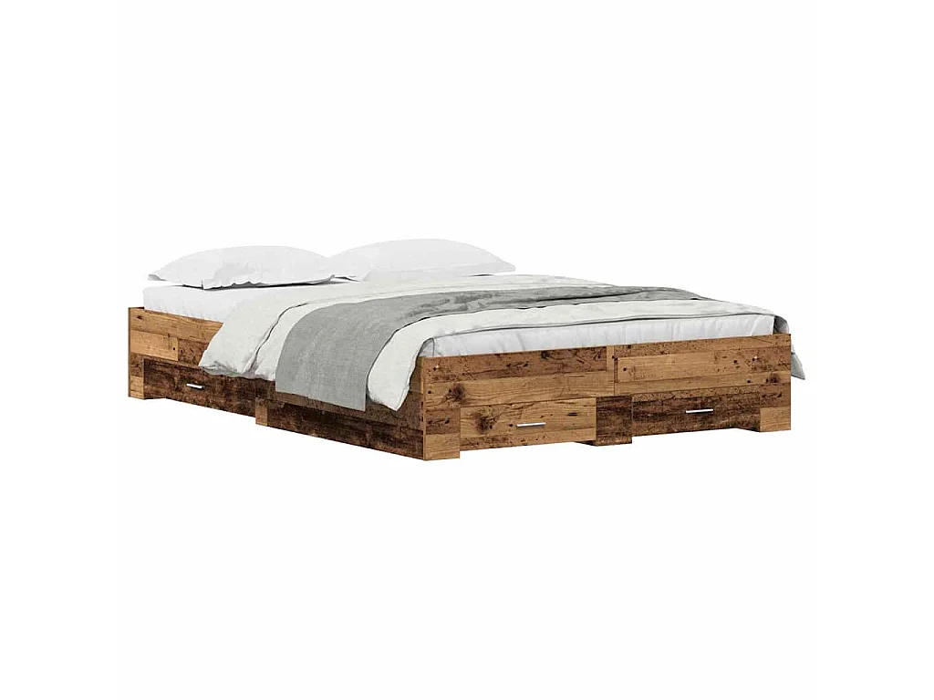 Estructura de cama con cajón Madera Vieja 135 x 190 cm
