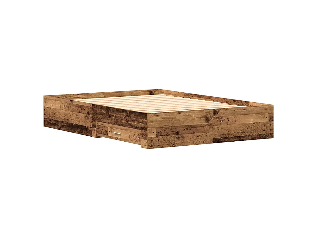 Estructura de cama con cajón Madera Vieja 135 x 190 cm