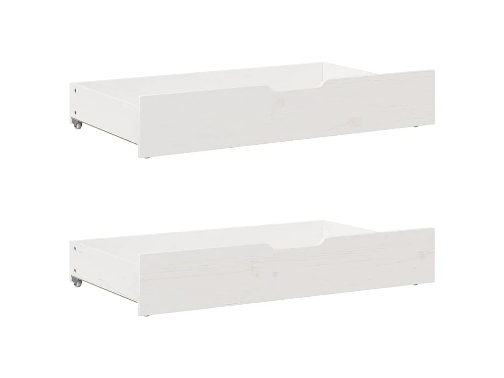 Cama sem colchão 135x190 cm madeira de pinho maciça branco