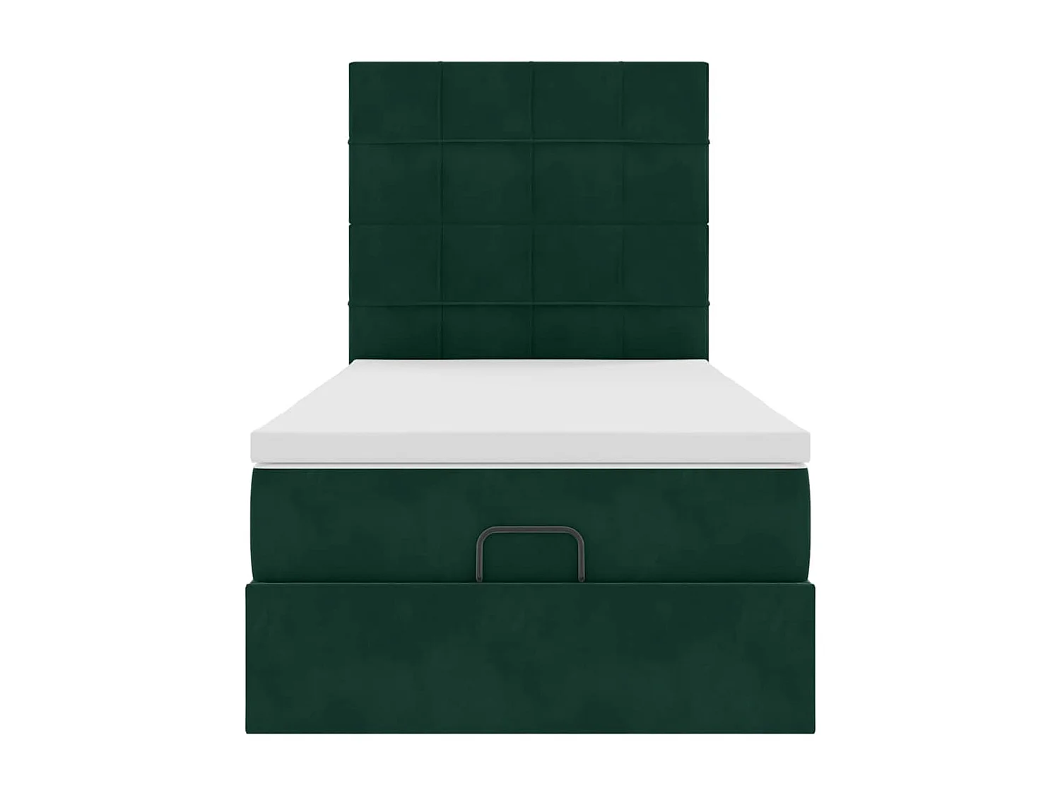 Struttura Letto Pouf con Materassi 80x200 cm Velluto