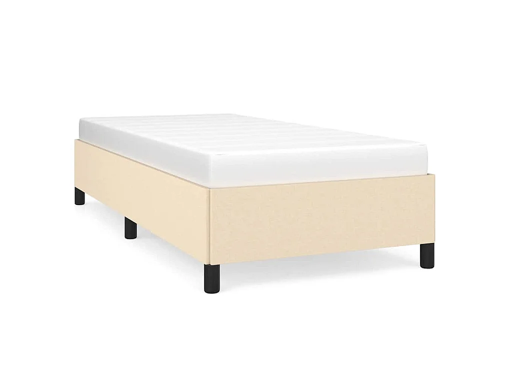 Giroletto senza Materasso Crema 80x200 cm in Tessuto