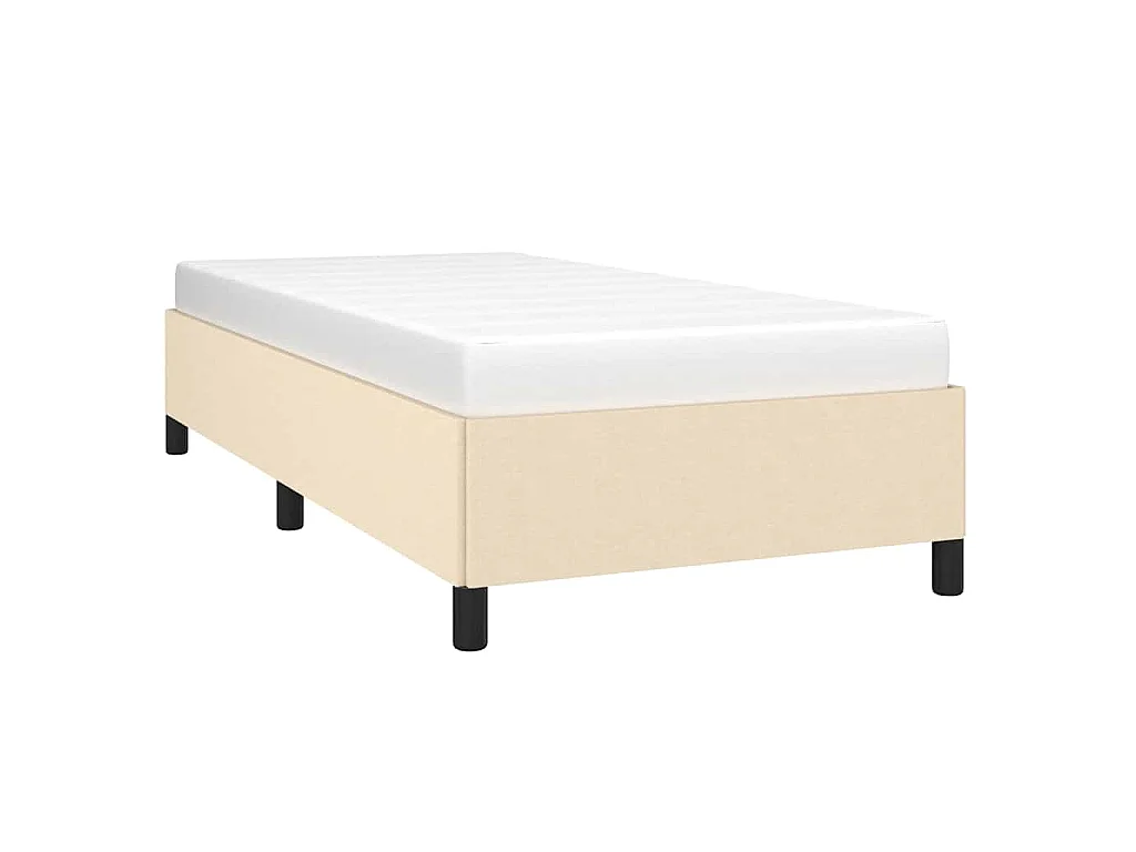 Giroletto senza Materasso Crema 80x200 cm in Tessuto