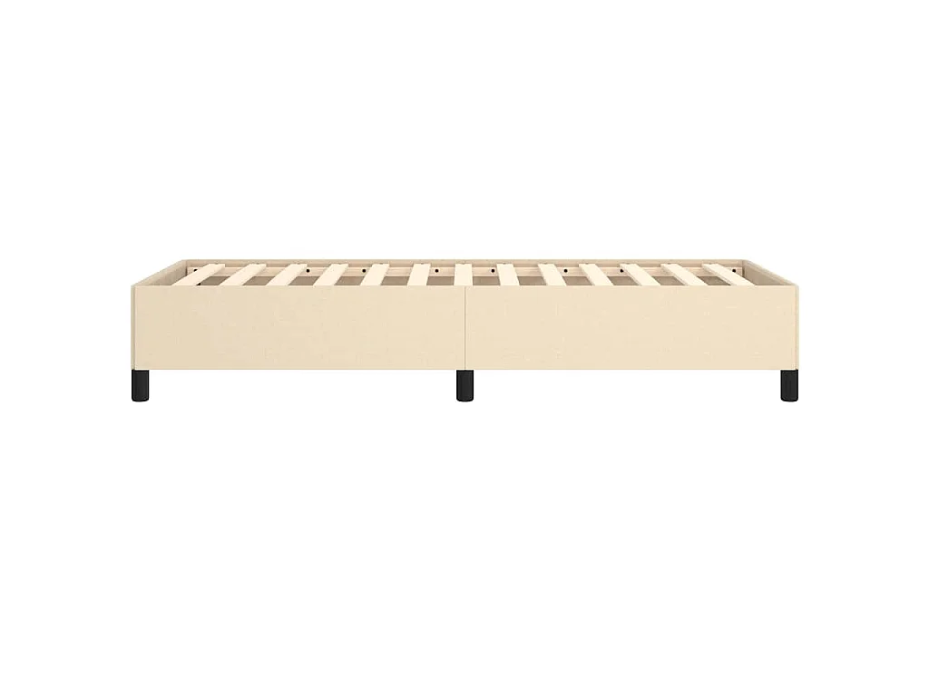 Giroletto senza Materasso Crema 80x200 cm in Tessuto