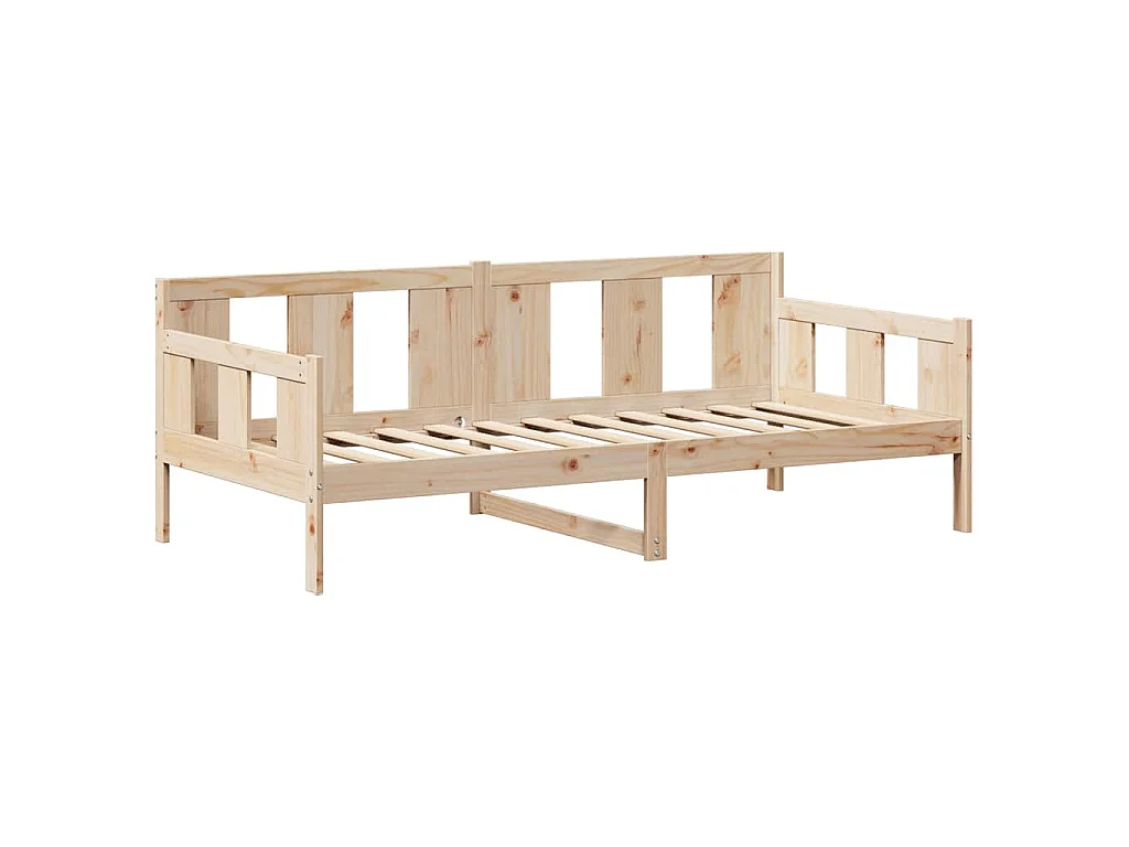 Sofá-cama com telhado 80x200 cm madeira de pinho maciça