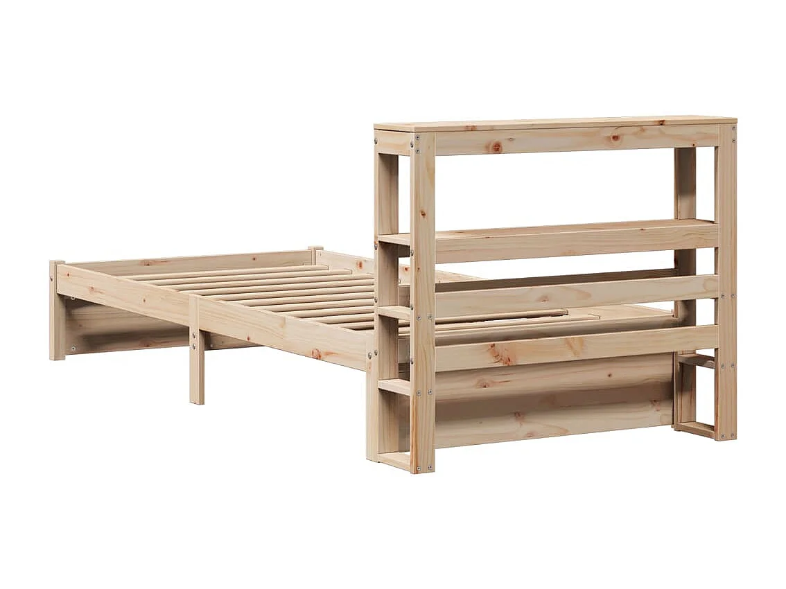 Cadre de lit avec tête de lit sans matelas 75x190 cm