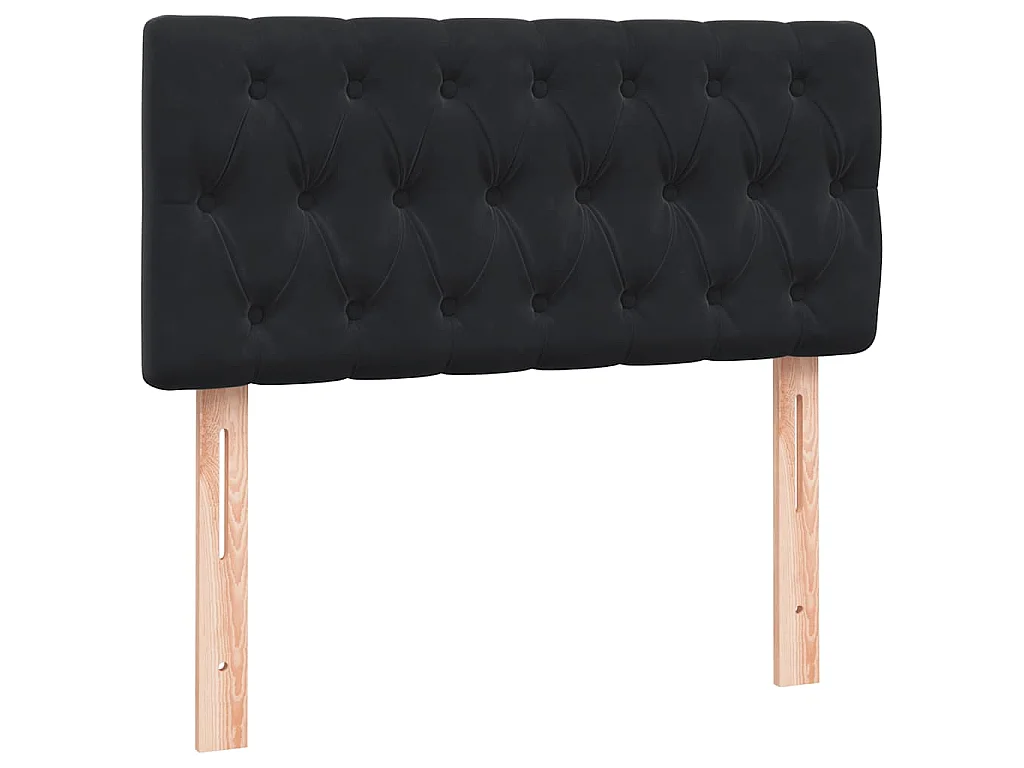 Boxspring met matras en LED fluweel zwart 80x220 cm
