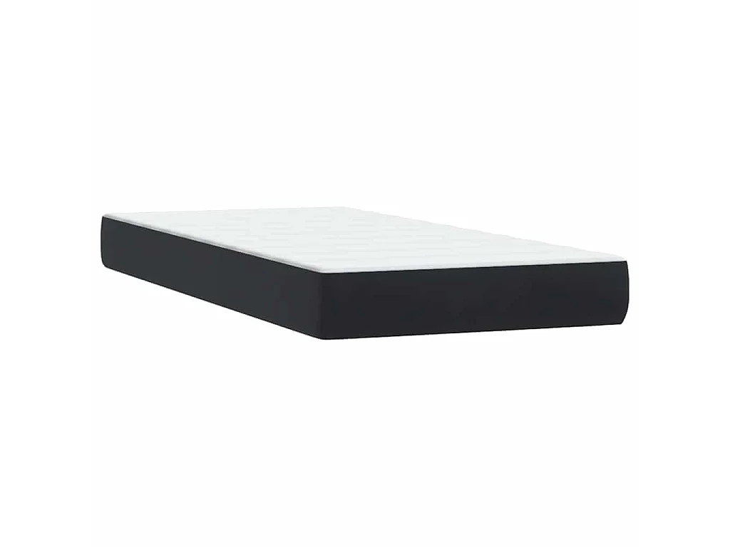 Boxspring met matras en LED fluweel zwart 80x220 cm