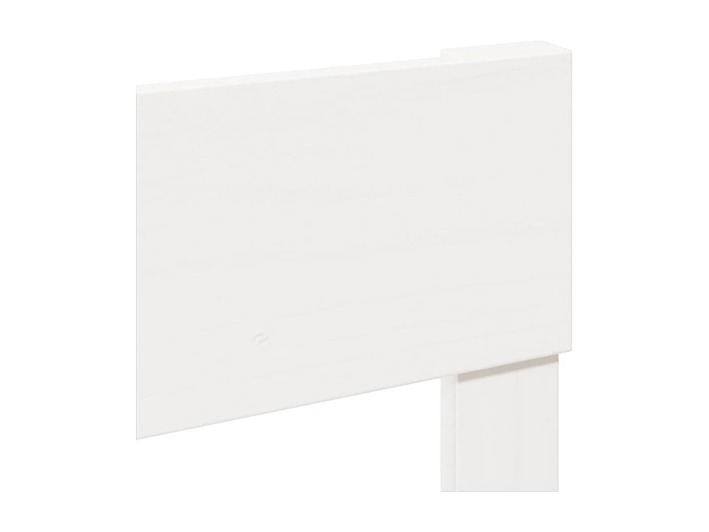 Bedframe zonder matras massief grenenhout wit 75x190 cm