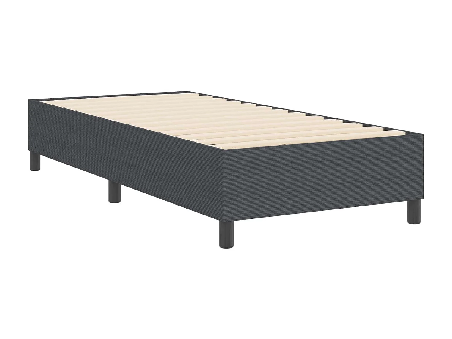 Struttura letto piattaforma Grigio scuro 80 x 200 cm