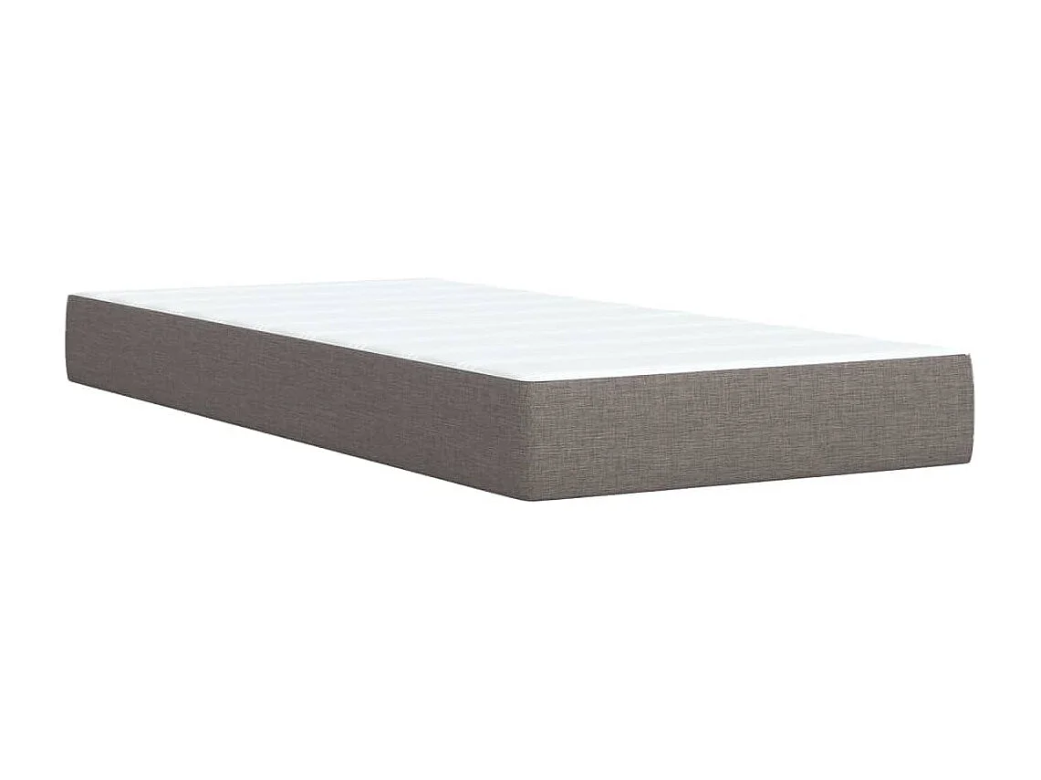 Boxspringbett mit Matratze Taupe 80x200 cm Stoff