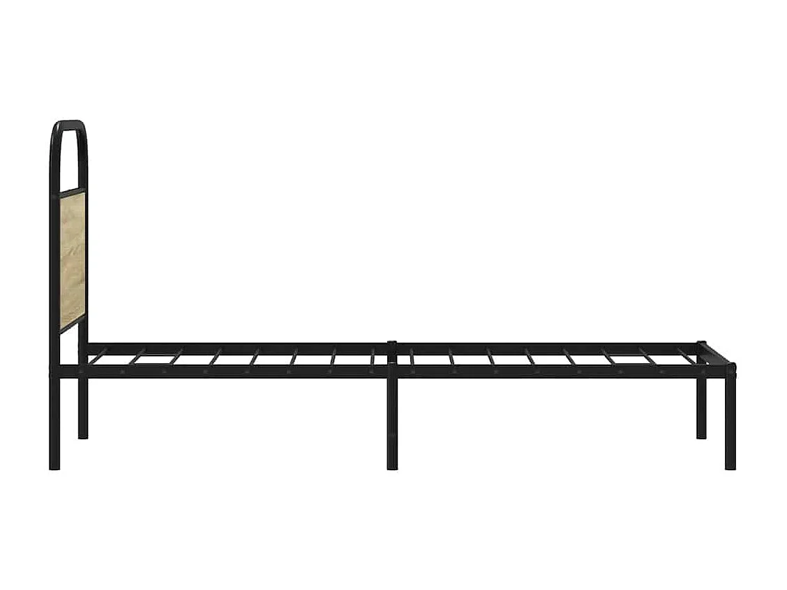 Bettgestell ohne Matratze 80x200 cm Sonoma-Eiche Holzwerkstoff