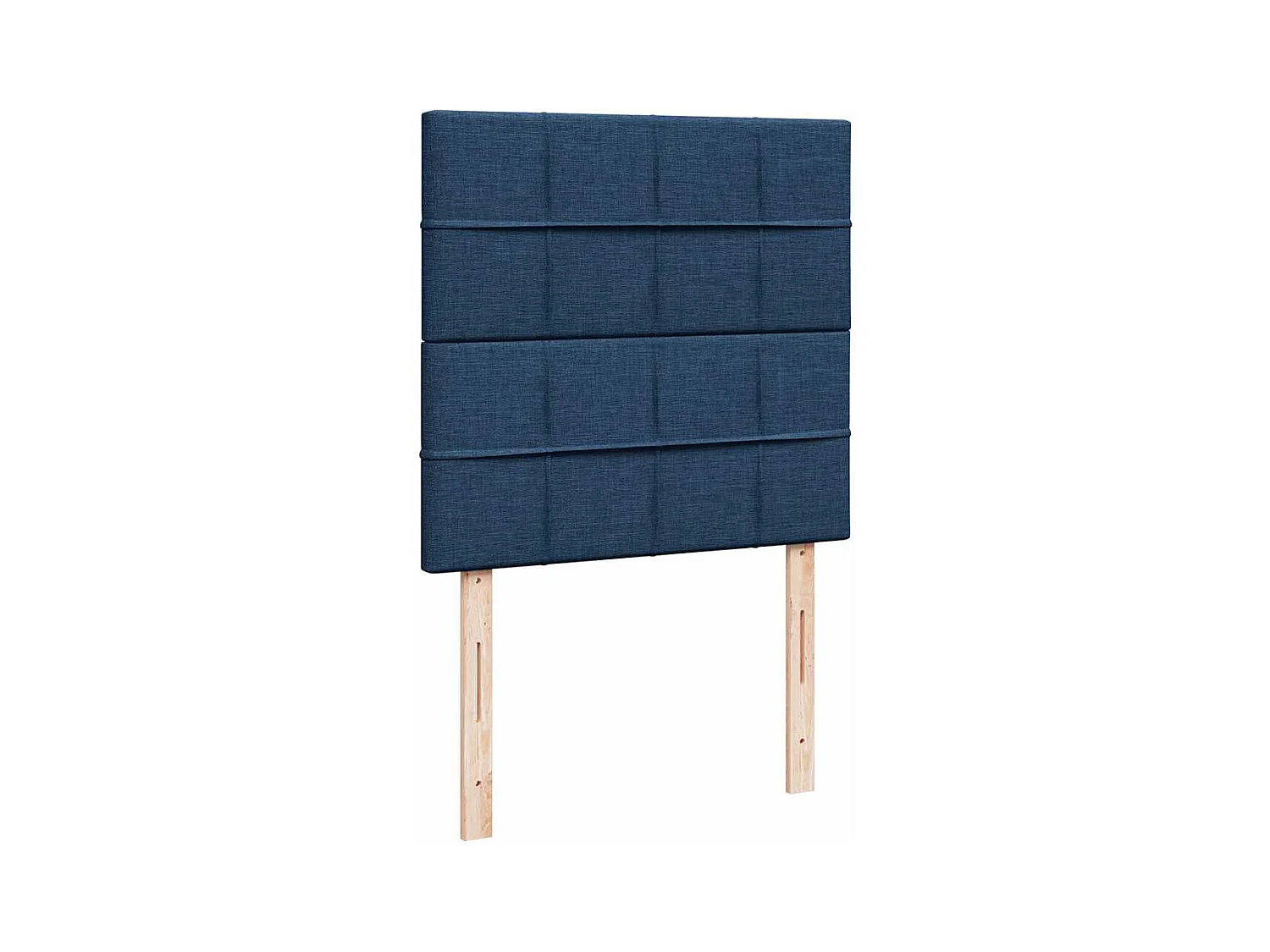 Boxspringbett mit Matratze Blau 80x200 cm Stoff