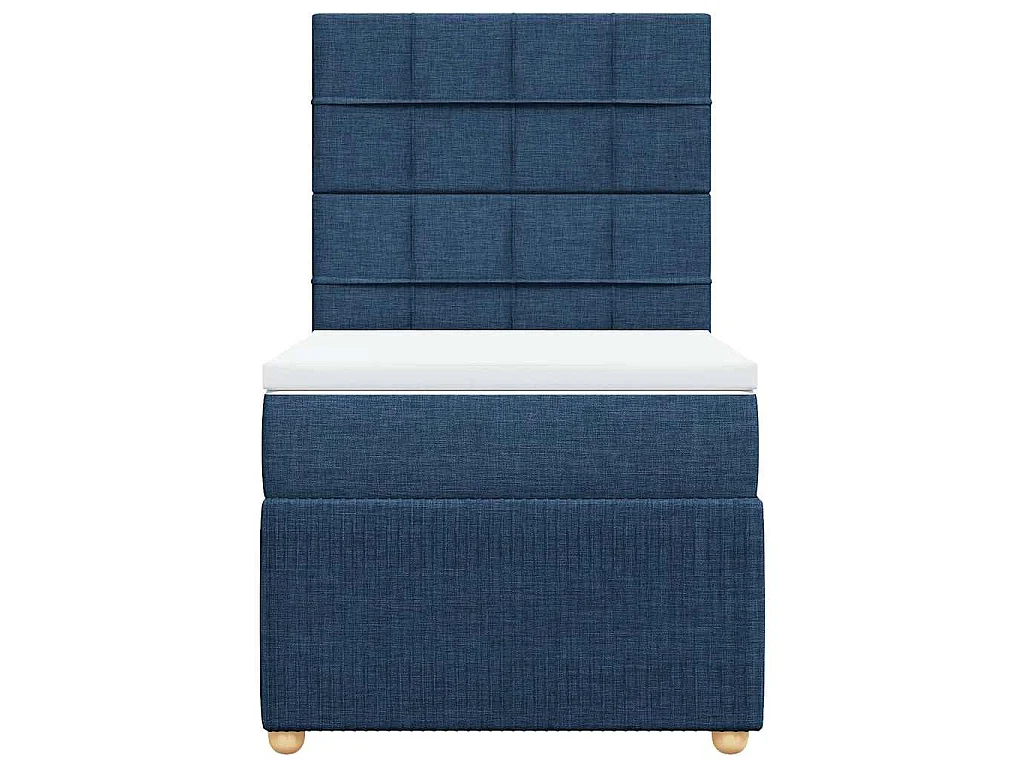 Giroletto a Molle con Materasso Blu 80x200 cm inTessuto