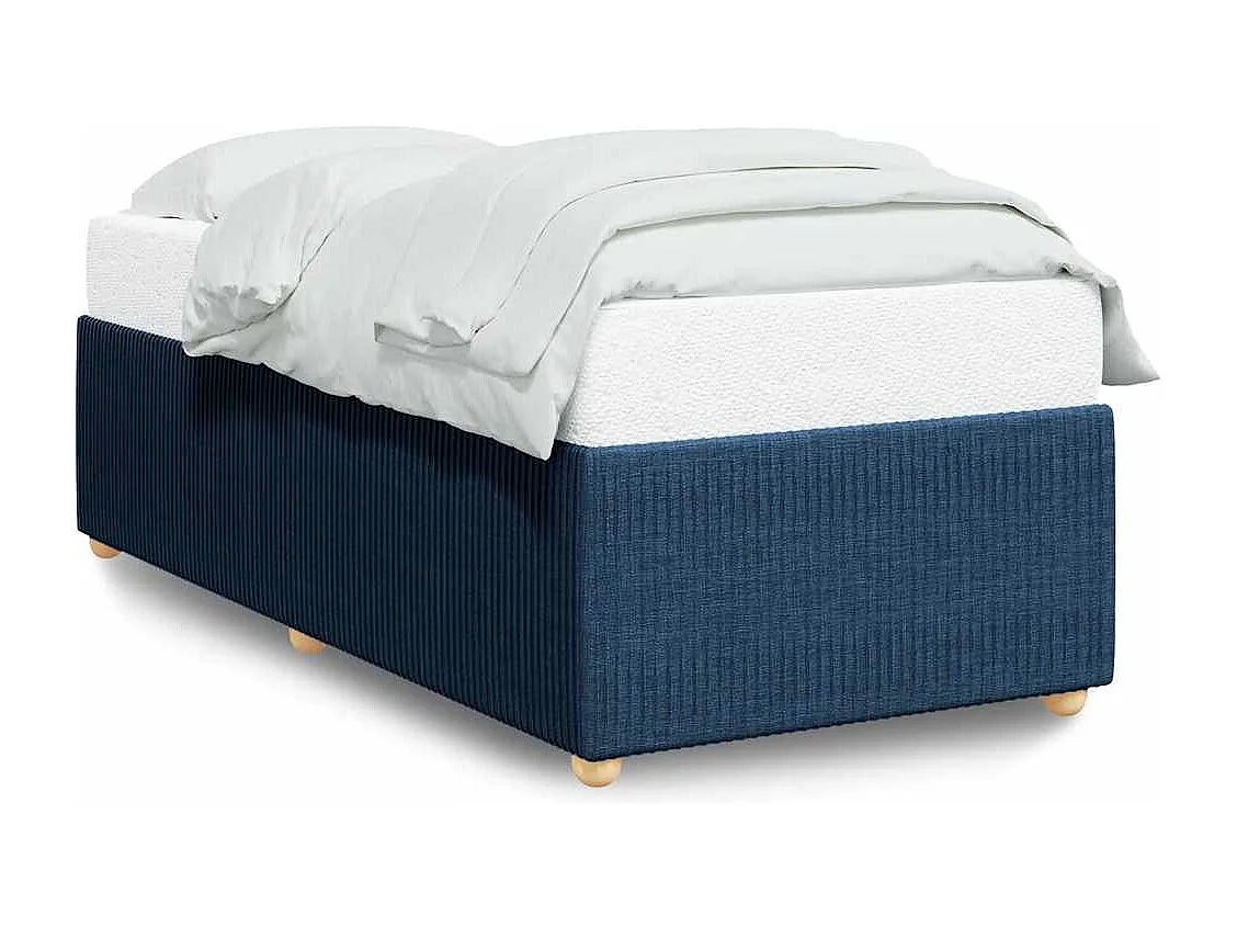 Bedframe zonder matras 80x200 cm stof blauw