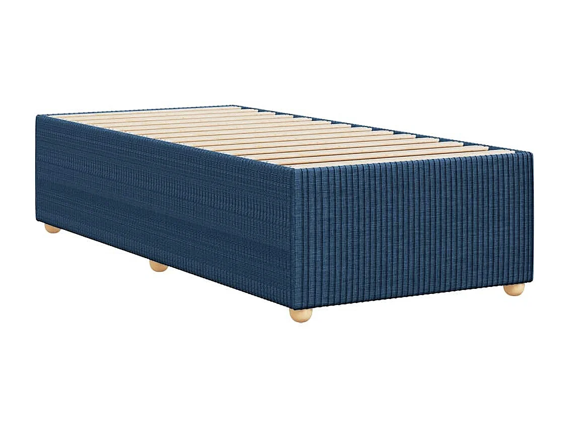 Bedframe zonder matras 80x200 cm stof blauw