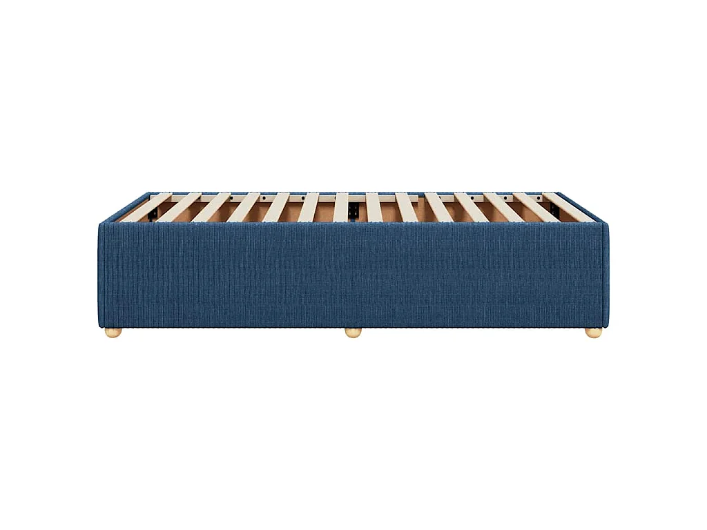 Bedframe zonder matras 80x200 cm stof blauw