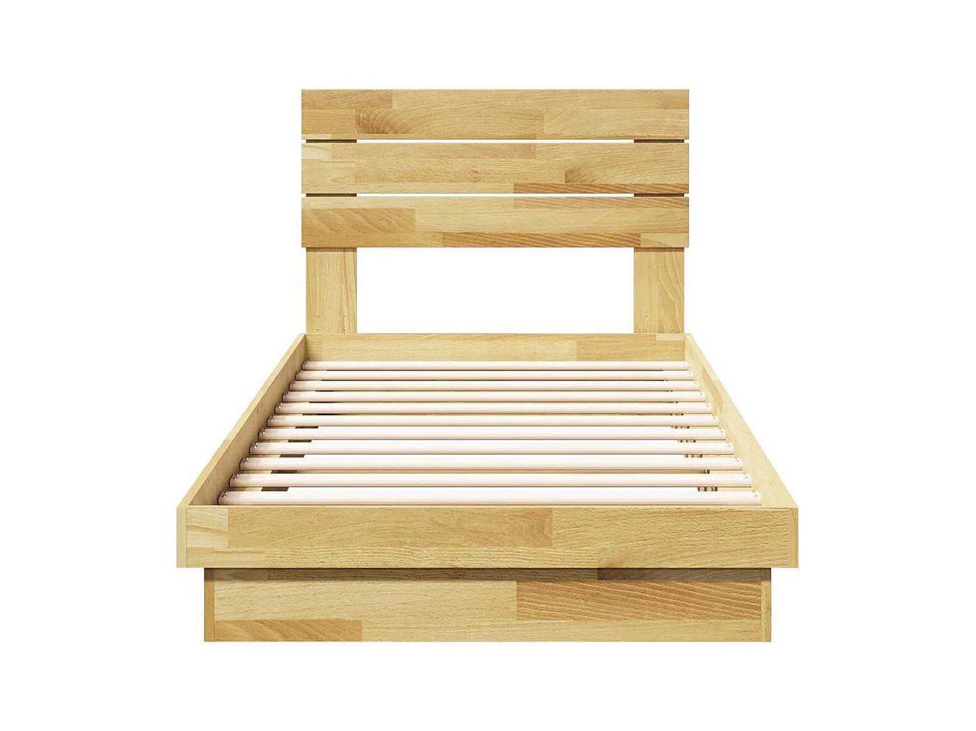 Cadre de lit avec tête de lit sans matelas 75 x 190 cm