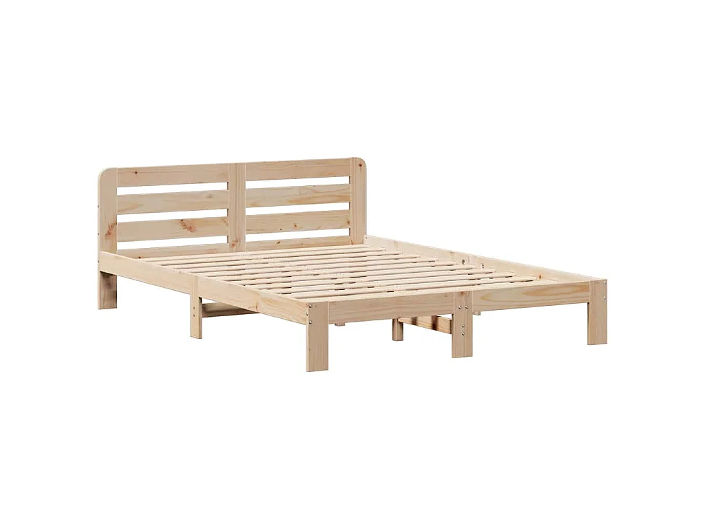 Cama sem colchão 135x190 cm madeira de pinho maciça