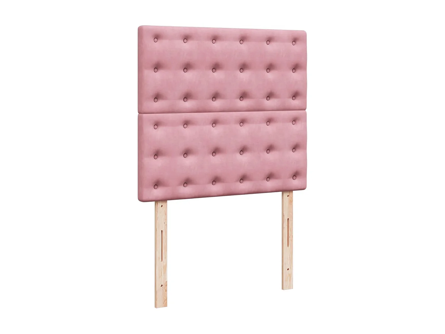 Giroletto a Molle con Materasso Rosa 80x200 cm in Velluto