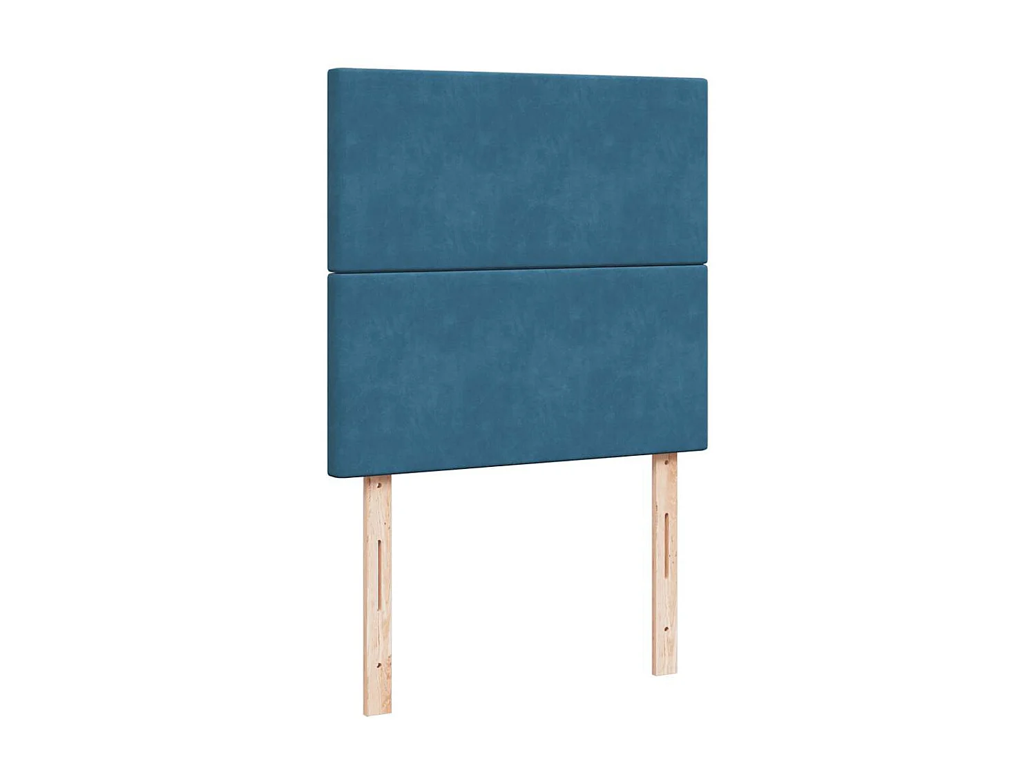 Cama com molas/colchão 80x200 cm veludo azul-escuro